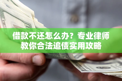 武汉借款不还怎么办？专业律师教你合法追债实用攻略
