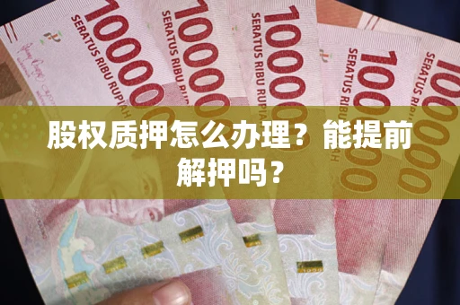 武汉股权质押怎么办理？能提前解押吗？